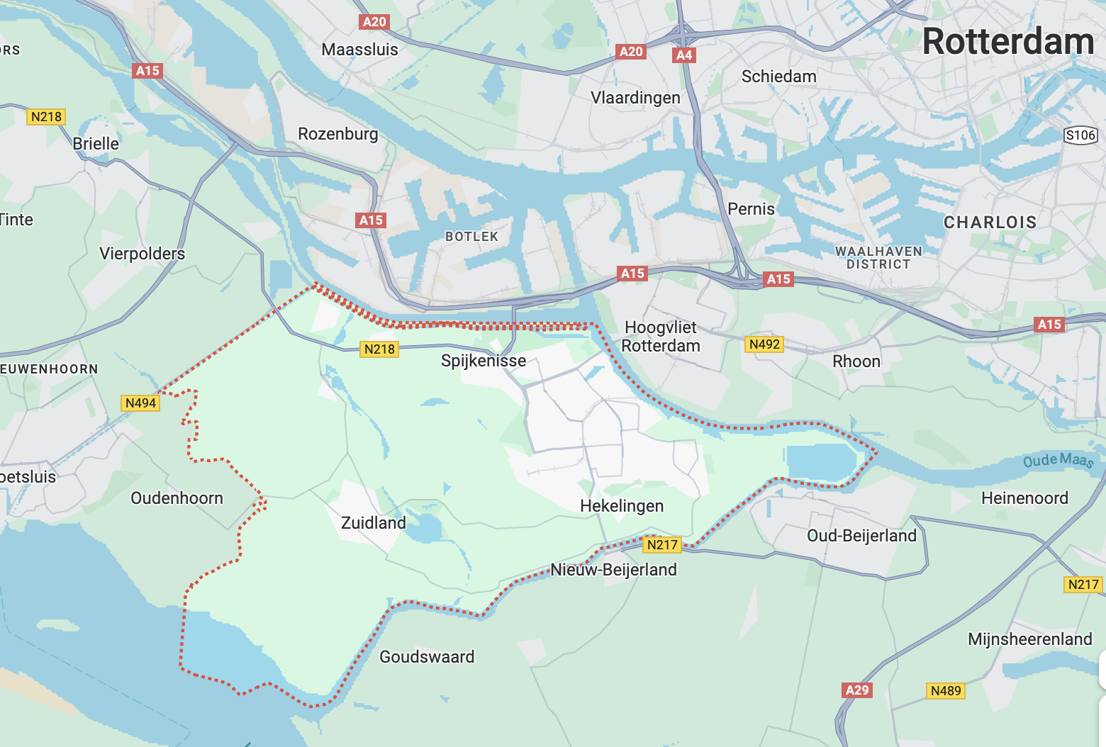 Plattegrond voor verhuizing Nissewaard