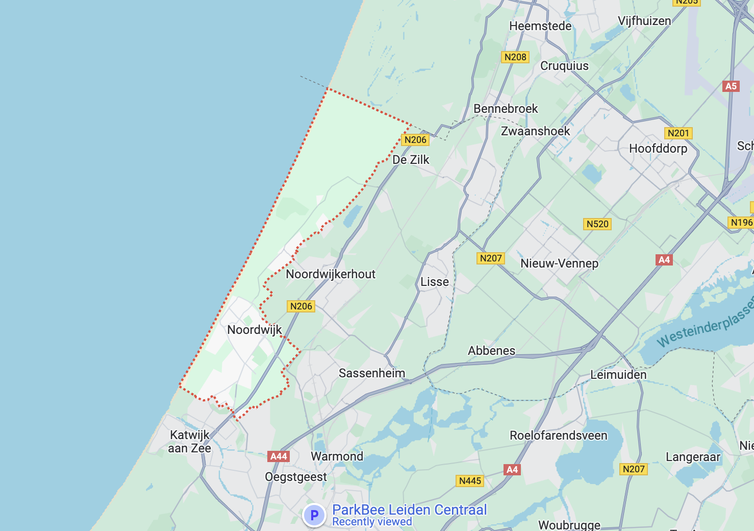 Verhuiskaart Noordwijk